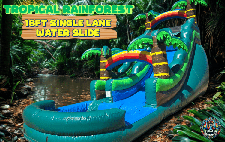 18' Tropical Rainforest Water Slide
