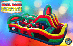 30' Dual Lane Obstacle Slide