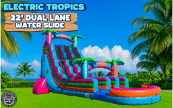 22' Electric Tropics Dual Lane Slide